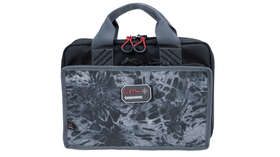GPS Quad Pistol Range Bag with Mag Storage & Dump Cup GPS-1310PC - Prym1 Blackout